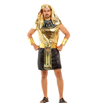 Halloween Petrecere De Carnaval Exotic Cleopatra Egiptean Faraon Costume Pentru Barbati Femei Copii Petrecere De Anul Nou Printesa Cosplay