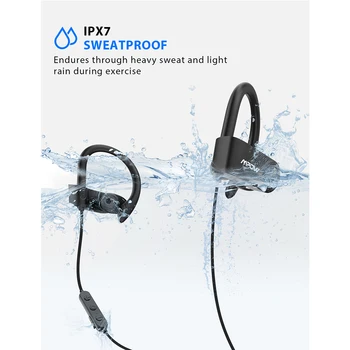 Mpow D9 Bluetooth 5.0 Cască Aptx Wireless Sport Căști Cu IPX7 rezistent la apă Anulare a Zgomotului Microfon 18H Redare Pentru a rula
