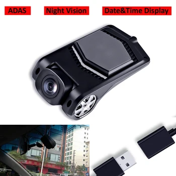 Cea mai bună Calitate USB Front Camera Recorder DVR Viziune de Noapte ADAS Masina Recorder Pentru Android Sistem Radio Auto Multimedia Player