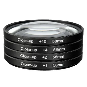 Macro Close Up Lentile cu Filtru +1+2+4+10 Kit Filtru de 46mm 49mm 52mm 55mm 58mm 62mm 67mm 72mm 77mm 82mm Pentru Canon Nikon Sony Camere
