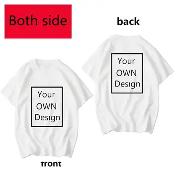 Design-ul PROPRIU pentru două laterale Logo-ul Imagine Tricou Personalizat femei și Bărbați DIY Bumbac tricou maneca Scurta tricou Casual 36 culori