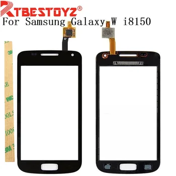 Pentru Samsung Galaxy W i8150 Negru Digitizer Touch Screen Panel Senzor de Lentile de Sticlă de Înlocuire Test Gratuit Nava RTOYZ
