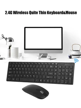 Tastatura Și Mouse-ul Combo Calculator Ergonomic 2.4 G Wireless Tastatura Cu PC Gamer Mouse-ul Plug and Play ABS Mouse-ul Pentru Laptop PC