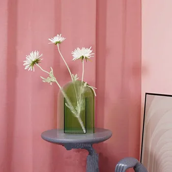 Nordic Uri Simple Acrilice Transparente Vaza Decor Camera De Zi Aranjament De Flori Uscate De Apă Culturii Hidroponice