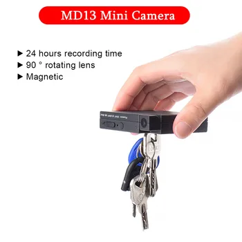 24 de Ore de Înregistrare Video MD13 Mini DV Camara Motion Detection Camera Video Recorder Audio Mini camera Video cu Baterie de 2000mAh
