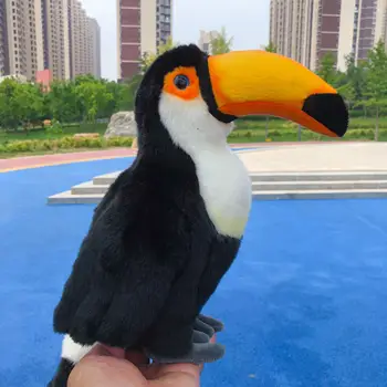 Drăguț Toucan Pasăre De Simulare De Animale Papusa Lucruri Jucărie De Pluș Pentru Copii Cadou De Ziua Firulescu Cadou