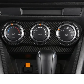 Pentru Mazda CX-3 CX3 2016 2017 2018 Aer Condiționat Butonul de Control Panoul de Acoperire ABS Material de Fibra de Carbon Styling Accesorii