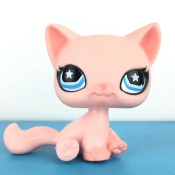LPS PISICA Rare originale magazin pentru animale de companie jucării pisica #959 roz Siamezi kitty drăguț blue Star ochii Pisoi pentru fete de colectare