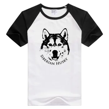 Husky Siberian maneca scurta casual Barbati Femei T-shirt Confortabil Tricou Cool Print Topuri de Moda Teuri Noutate tee GA1239