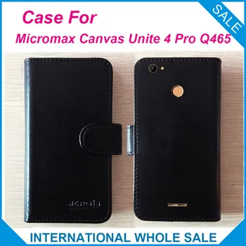 Fierbinte!! 2016 Micromax Canvas Uni 4 Pro Q465 Caz, 6 Culori de Înaltă Calitate din Piele Exclusiv Capacul de urmărire