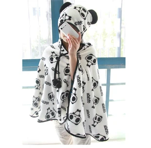 Anime Panda Doamnelor Patura Calduroasa Cu Gluga Pashmina Cape Femei Drăguț Cosplay Folie Șal Costume