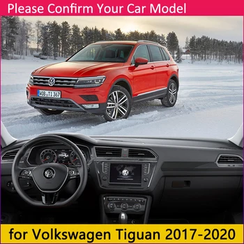 Pentru Volkswagen VW Tiguan MK2 2017 2018 2019 2020 Anti-Alunecare Mat tabloul de Bord Pad Acoperire Parasolar Dashmat Covor Dash Accesorii Auto