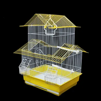 Papagal Colivie Bujor Xuanfeng Vilă Mare Cușcă Wen Pasăre Perla Trompeta Fier Metal Multicolor Bird House Opțional